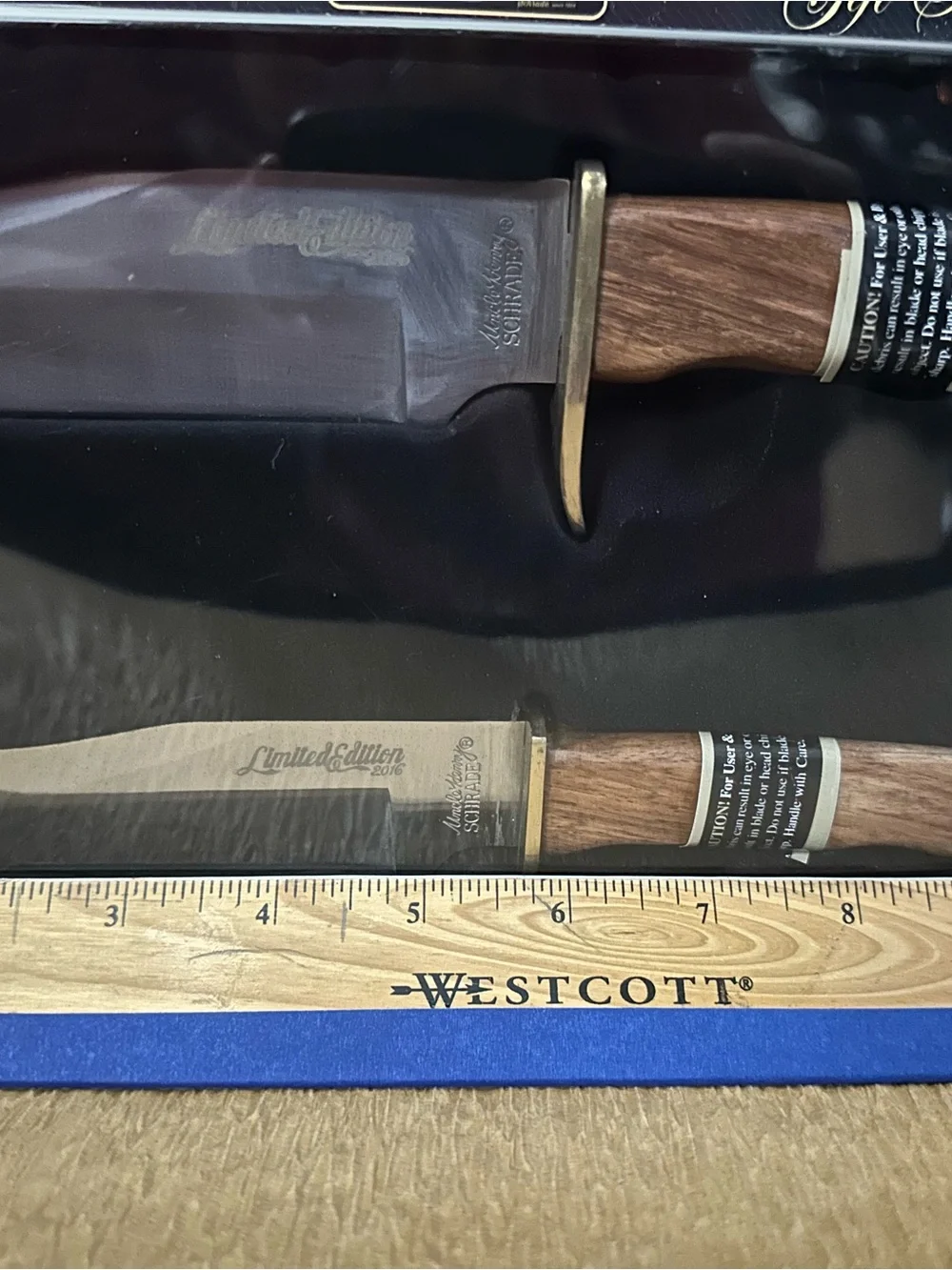 Schrade Uncle Henry Limited Edition 2016 Wood Handle Knife Set - 2-Pack